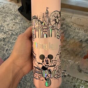Disneyland Pink Tumbler with Mickey Mouse
